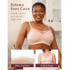 imageMomcozy Nursing Bras for Breastfeeding Breathable Mesh Nursing Bras Comfort Maternity Bra Wireless Pregnancy Sleep BraOyster Pink