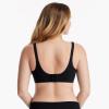 imageMomcozy Nursing Bras for Breastfeeding FB016 Jelly Strip Support Comfort Maternity Bra FullCoverage Seamless Wireless BraBlack