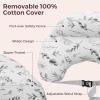 imageMomcozy Pioneering Safety Fence Nursing Pillow for Breastfeeding Wider Feeding Pillows for More Support for Mom ampamp Baby Easier Nursing ampamp Hand Free Fit for All Removable Cotton CoverInk Embrace