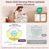 imageMomcozy Pioneering Safety Fence Nursing Pillow for Breastfeeding Wider Feeding Pillows for More Support for Mom ampamp Baby Easier Nursing ampamp Hand Free Fit for All Removable Cotton CoverSnug Spring
