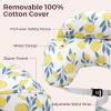 imageMomcozy Pioneering Safety Fence Nursing Pillow for Breastfeeding Wider Feeding Pillows for More Support for Mom ampamp Baby Easier Nursing ampamp Hand Free Fit for All Removable Cotton CoverLemon Whisper