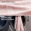 imageMomcozy Pioneering Safety Fence Nursing Pillow for Breastfeeding Wider Feeding Pillows for More Support for Mom ampamp Baby Easier Nursing ampamp Hand Free Fit for All Removable Cotton CoverPink