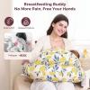 imageMomcozy Pioneering Safety Fence Nursing Pillow for Breastfeeding Wider Feeding Pillows for More Support for Mom ampamp Baby Easier Nursing ampamp Hand Free Fit for All Removable Cotton CoverLemon Whisper