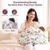 imageMomcozy Pioneering Safety Fence Nursing Pillow for Breastfeeding Wider Feeding Pillows for More Support for Mom ampamp Baby Easier Nursing ampamp Hand Free Fit for All Removable Cotton CoverSnug Spring