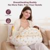 imageMomcozy Pioneering Safety Fence Nursing Pillow for Breastfeeding Wider Feeding Pillows for More Support for Mom ampamp Baby Easier Nursing ampamp Hand Free Fit for All Removable Cotton CoverStarry Moon