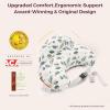 imageMomcozy Pioneering Safety Fence Nursing Pillow for Breastfeeding Wider Feeding Pillows for More Support for Mom ampamp Baby Easier Nursing ampamp Hand Free Fit for All Removable Cotton CoverSnug Spring