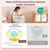 imageMomcozy Pioneering Safety Fence Nursing Pillow for Breastfeeding Wider Feeding Pillows for More Support for Mom ampamp Baby Easier Nursing ampamp Hand Free Fit for All Removable Cotton CoverFreedoms Little Creatures