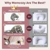 imageMomcozy Pioneering Safety Fence Nursing Pillow for Breastfeeding Wider Feeding Pillows for More Support for Mom ampamp Baby Easier Nursing ampamp Hand Free Fit for All Removable Cotton CoverGrey