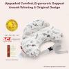 imageMomcozy Pioneering Safety Fence Nursing Pillow for Breastfeeding Wider Feeding Pillows for More Support for Mom ampamp Baby Easier Nursing ampamp Hand Free Fit for All Removable Cotton CoverInk Embrace