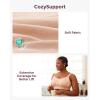 imageMomcozy Pumping Bra Hands Free AllinOne Nursing Bras for Breastfeeding ampamp Pumping Fixed Padding for Enhanced ShapeOyster Pink