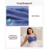 imageMomcozy Pumping Bra Hands Free AllinOne Nursing Bras for Breastfeeding ampamp Pumping Fixed Padding for Enhanced ShapeTwilight Blue