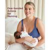 imageMomcozy Pumping Bra Hands Free AllinOne Nursing Bras for Breastfeeding ampamp Pumping Fixed Padding for Enhanced ShapeTwilight Blue