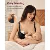 imageMomcozy Pumping Bra for Wearable Breast Pump Nursing ampamp Pumping Bra in One Hands Free Pump Bra Suitable for M5 S12 Pro etcBlack
