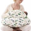 imageMomcozy Pioneering Safety Fence Nursing Pillow for Breastfeeding Wider Feeding Pillows for More Support for Mom ampamp Baby Easier Nursing ampamp Hand Free Fit for All Removable Cotton CoverSnug Spring