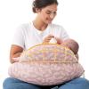 imageMomcozy Pioneering Safety Fence Nursing Pillow for Breastfeeding Wider Feeding Pillows for More Support for Mom ampamp Baby Easier Nursing ampamp Hand Free Fit for All Removable Cotton CoverPink
