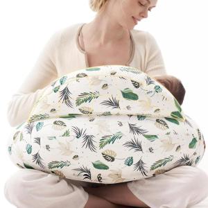imageMomcozy Pioneering Safety Fence Nursing Pillow for Breastfeeding Wider Feeding Pillows for More Support for Mom ampamp Baby Easier Nursing ampamp Hand Free Fit for All Removable Cotton CoverSnug Spring