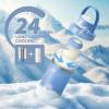 imageMomcozy 22oz Portable Breast Milk Cooler for Outdoor Life Saver with 360 Total Cooling for 24 Hours Larger Capacity Travel Breastmilk Chiller with 2pcs Baby Bottles for Breastmilk Storage GreenBlue