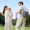 imageMomcozy 22oz Portable Breast Milk Cooler for Outdoor Life Saver with 360 Total Cooling for 24 Hours Larger Capacity Travel Breastmilk Chiller with 2pcs Baby Bottles for Breastmilk Storage GreenPurple
