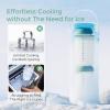 imageMomcozy 22oz Portable Breast Milk Cooler for Outdoor Life Saver with 360 Total Cooling for 24 Hours Larger Capacity Travel Breastmilk Chiller with 2pcs Baby Bottles for Breastmilk Storage GreenGreen
