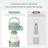 imageMomcozy 22oz Portable Breast Milk Cooler for Outdoor Life Saver with 360 Total Cooling for 24 Hours Larger Capacity Travel Breastmilk Chiller with 2pcs Baby Bottles for Breastmilk Storage GreenGreen