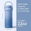 imageMomcozy 22oz Portable Breast Milk Cooler for Outdoor Life Saver with 360 Total Cooling for 24 Hours Larger Capacity Travel Breastmilk Chiller with 2pcs Baby Bottles for Breastmilk Storage GreenBlue