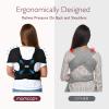 imageMomcozy Adjustable Buckle Baby Wrap Carrier Cooling AirMesh Easy to Wear Baby Carrier Sling Baby Carriers Newborn to Toddler 835lbs Suit for Waist 3047inch Regular Grey GreenDeep Black