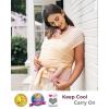 imageMomcozy Baby Carrier AirMesh  The Perfect Summer Water Sling for Newborns to Toddler 835 lbs  Cooling Breathable and Lightweight Baby Wrap Nice for Summer Pool Beach Swimming Charcoal GrayAir MeshLight Beige