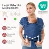 imageMomcozy Baby Carrier AirMesh  The Perfect Summer Water Sling for Newborns to Toddler 835 lbs  Cooling Breathable and Lightweight Baby Wrap Nice for Summer Pool Beach Swimming Charcoal GrayStarry Sky