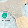 imageMomcozy Baby Carrier AirMesh  The Perfect Summer Water Sling for Newborns to Toddler 835 lbs  Cooling Breathable and Lightweight Baby Wrap Nice for Summer Pool Beach Swimming Charcoal GrayAir MeshBeige
