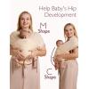 imageMomcozy Baby Carrier AirMesh  The Perfect Summer Water Sling for Newborns to Toddler 835 lbs  Cooling Breathable and Lightweight Baby Wrap Nice for Summer Pool Beach Swimming Charcoal GrayAir MeshBeige