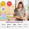imageMomcozy Baby Carrier AirMesh  The Perfect Summer Water Sling for Newborns to Toddler 835 lbs  Cooling Breathable and Lightweight Baby Wrap Nice for Summer Pool Beach Swimming Charcoal GrayBrown