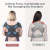 imageMomcozy Baby Carrier AirMesh  The Perfect Summer Water Sling for Newborns to Toddler 835 lbs  Cooling Breathable and Lightweight Baby Wrap Nice for Summer Pool Beach Swimming Charcoal GrayDeep Grey