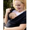 imageMomcozy Baby Carrier AirMesh  The Perfect Summer Water Sling for Newborns to Toddler 835 lbs  Cooling Breathable and Lightweight Baby Wrap Nice for Summer Pool Beach Swimming Charcoal GrayAir MeshBlack