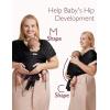 imageMomcozy Baby Carrier AirMesh  The Perfect Summer Water Sling for Newborns to Toddler 835 lbs  Cooling Breathable and Lightweight Baby Wrap Nice for Summer Pool Beach Swimming Charcoal GrayAir MeshBlack