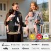 imageMomcozy Baby Carrier with Hip Seat 2in1 ForwardFacing Carry for Active Babies Detachable HandsFree Carrier up to 44lbs Breathable Infant Carrier Fits Waist Sizes up to 45 Inches AirMesh GreyAir MeshGrey