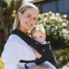 imageMomcozy Baby Carrier with Hip Seat 2in1 ForwardFacing Carry for Active Babies Detachable HandsFree Carrier up to 44lbs Breathable Infant Carrier Fits Waist Sizes up to 45 Inches AirMesh GreyBlack