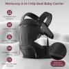imageMomcozy Baby Carrier with Hip Seat 2in1 ForwardFacing Carry for Active Babies Detachable HandsFree Carrier up to 44lbs Breathable Infant Carrier Fits Waist Sizes up to 45 Inches AirMesh GreyBlack