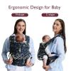 imageMomcozy Baby Carrier with Natural Cotton Linen Built to Last Ergonomic Design Lightweight and Comfortable HandsFree for MomsampampDads Brown CheckerboardCottonStarry Night