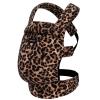 imageMomcozy Baby Carrier with Natural Cotton Linen Built to Last Ergonomic Design Lightweight and Comfortable HandsFree for MomsampampDads Brown CheckerboardCottonLeopard