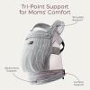 imageMomcozy Baby Carrier with Natural Cotton Linen Built to Last Ergonomic Design Lightweight and Comfortable HandsFree for MomsampampDads Brown CheckerboardLinenTime Heritage Beige