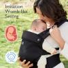 imageMomcozy Baby Carrier with Natural Cotton Linen Built to Last Ergonomic Design Lightweight and Comfortable HandsFree for MomsampampDads Brown CheckerboardAir MeshBlack