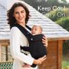imageMomcozy Baby Carrier with Natural Cotton Linen Built to Last Ergonomic Design Lightweight and Comfortable HandsFree for MomsampampDads Brown CheckerboardAir MeshBlack