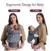 imageMomcozy Baby Carrier with Natural Cotton Linen Built to Last Ergonomic Design Lightweight and Comfortable HandsFree for MomsampampDads Brown CheckerboardCottonGrey