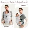 imageMomcozy Baby Carrier with Natural Cotton Linen Built to Last Ergonomic Design Lightweight and Comfortable HandsFree for MomsampampDads Brown CheckerboardLinenTime Heritage Beige