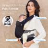imageMomcozy Baby Carrier with Natural Cotton Linen Built to Last Ergonomic Design Lightweight and Comfortable HandsFree for MomsampampDads Brown CheckerboardAir MeshBlack