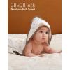 imageMomcozy Baby Hooded Towel 2 Pack Baby Towel Set Super Soft Bath Towel with Original Design Shower Gifts for Infant Toddler 28 X 28 Inch Lemon LeavesOcean Whimsy