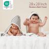 imageMomcozy Baby Hooded Towel 2 Pack Baby Towel Set Super Soft Bath Towel with Original Design Shower Gifts for Infant Toddler 28 X 28 Inch Lemon LeavesStarry Sky