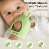 imageMomcozy Baby Teether Toys  Baby Teething Toys  Baby Teething Relief  Food Grade Silicone Teether Baby Toys  Baby Teether 06 Months  Teething Toy 612 Months  Baby Essential  YellowGreen
