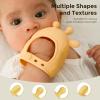imageMomcozy Baby Teether Toys  Baby Teething Toys  Baby Teething Relief  Food Grade Silicone Teether Baby Toys  Baby Teether 06 Months  Teething Toy 612 Months  Baby Essential  YellowYellow