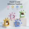 imageMomcozy Baby Teether Toys  Baby Teething Toys  Baby Teething Relief  Food Grade Silicone Teether Baby Toys  Baby Teether 06 Months  Teething Toy 612 Months  Baby Essential  YellowPink and Green